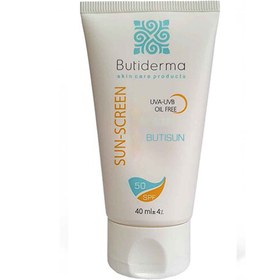 تصویر کرم ضدآفتاب فاقدچربی بدون رنگ بیوتی درما Butiderma Invisible Sun Screen Cream 40 ml