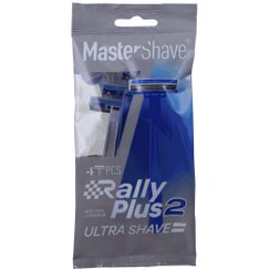 تصویر خودتراش 2 لبه مستر شیو Master Shave مدل Rally Plus 2 بسته 4 عددی 