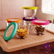 تصویر پیاله درب دار رنگی ریرا ۶ عددی 