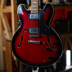 تصویر گیتار الکتریک Stedman pro Jazz Semi Hollow Body Grg170 Red 