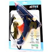 تصویر دستگاه چسب تفنگ حرارتی اکتیو 80W چسب سایز بزرگ 