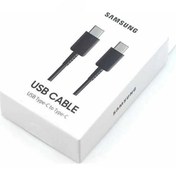 تصویر کابل USB-C دو سر تایپ سی اورجینال طول 1 متر Samsung USB-C 3A Cable 1m