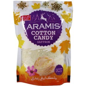 تصویر پشمک الیافی زعفرانی آرامیس 