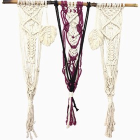 تصویر آویز گلدان بافتنی کد D51 