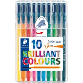 تصویر ماژیک 10 رنگ استدلر مدل Brilliant Colours 