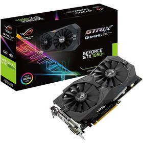 تصویر کارت گرافیک 4 گیگابایت GDDR5 ایسوس مدل ROG STRIX-GTX1050TI-O4G-GAMING 