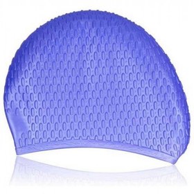 تصویر کلاه شنای اسپیدو مدل SILICONE CAP رنگ آبی 