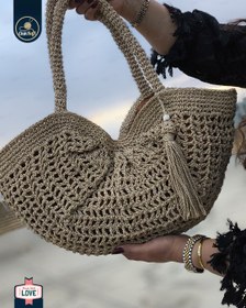 تصویر کیف رافیا لاله 