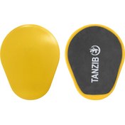 تصویر دیسک لغزنده ورزشی تن زیب مدل Valslide بسته ۲ عددی - زرد 