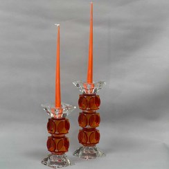 تصویر جاشمعی کریستالی نارنجی 