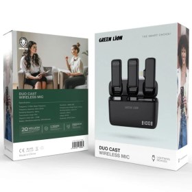 تصویر میکروفن بی سیم گرین لاین تایپ سی مدل Green DUO Cast Green DUO Cast Wiress Mic Type-C Devices