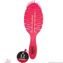 تصویر برس حمامی پوپو popo کد 5003 بیضی نارنجی Jewel 75 curling brush