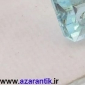 تصویر نگین توپاز آبی معدنی کد 1016 