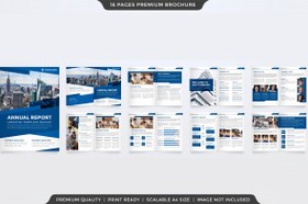 تصویر بروشور مدرن تجاری – Business brochure template 