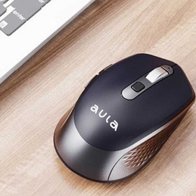 تصویر موس وایرلس و بلوتوث شارژی AULA AM204 AULA AM204 Rechargeable 2.4G & Bluetooth 6 Button Mouse