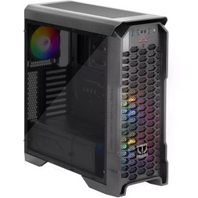 تصویر کیس کامپیوتر گرین Striker FRGB Mid Tower مشکی Green Striker FRGB Mid Tower Black Computer Case