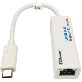 تصویر مبدل USB3.1 Type-C به شبکه LAN فرانت مدل FN-UCE1000 Faranet USB 3.1 Type C to Gigabit Ethernet / FN-UCE1000