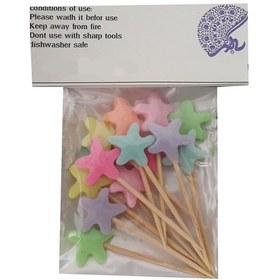 تصویر خلال فینگر فود و تزیین کیک مدل ستاره مجموعه 15 عددی 