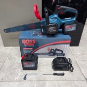 تصویر اره زنجیری شارژی باس مدل 6-321 سایز ۴۰ سانت صنعتی با دو باتری ۲۰ سلول 