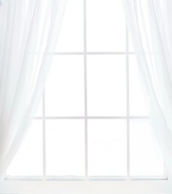 تصویر بک دراپ چاپی طرح پنجره و پرده توری سفید کد 600 