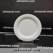 تصویر بشقاب تخت میوه خوری چینی زرین سفید (سایز 20) Zarin Iran Hotel-49 White 1 Piece Porcelain Dessert-Plate 20