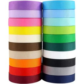 تصویر روبان گروگرن (گلو) 2.5 سانت با طول 20 یارد Grosgrain Ribbons Fabric 2.5