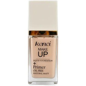 تصویر کرم پودر پرایمر دار کنسی شماره p101 Kenci Liquid Foundation + Primer Oil Free - p101