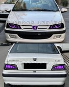 تصویر چراغ جلو اسپرت لامبورگینی ست کامل پرشیا و جنسیس بنفش یاسی 