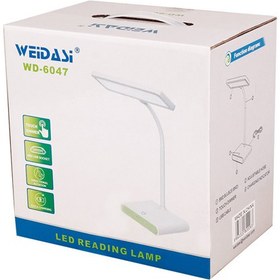 تصویر چراغ مطالعه شارژی ویداسی Weidasi WD-6047 