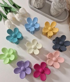 تصویر کلیپس مو طرح گل 