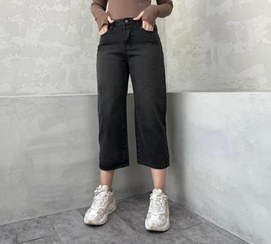 تصویر شلوار واید لگ ذغالی کد 4125 