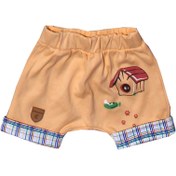 تصویر شلوارک به آوران طرح پاپی دوروپنبه سایز نوزادی تا سه سال 