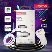 تصویر فندکی با کابل تایپ سی Tranyoo C21 