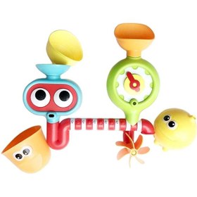 تصویر اسباب بازی حمام مدل آبریز حمام چرخ دنده ای 