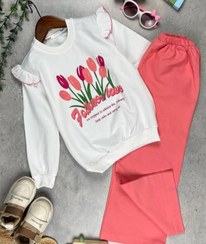 تصویر بلوز و شلوار گل لاله 