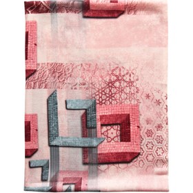 تصویر شال زنانه مدل هندسی SH33 - مشکی 