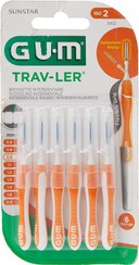 تصویر مسواک بین دندانی جی یو ام مدل تراولر GUM TRAV-LER Interdental Brush