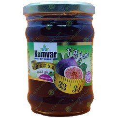 تصویر مربا انجیر رژیمی 280گرم کامور Kamvar diet fig jam 280g