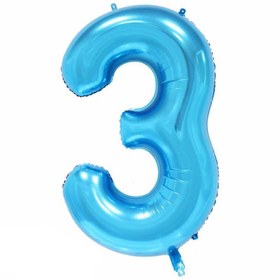 تصویر بادکنک فویلی عدد ۳ 