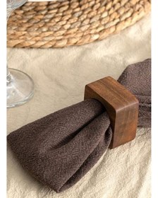 تصویر حلقه‌ی دستمال گردویی انگلیش هوم مدل نوس noce-walnut-english-home-napkin-ring