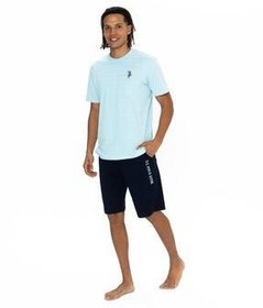 تصویر ست پیژامه چند رنگ مردانه تیم شورت های آبی U.S. Polo Assn. 