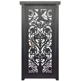 تصویر درب یک لنگه فلزی CNC طرح 469 