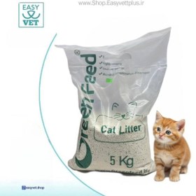 تصویر خاک گربه ۵ کیلویی Green feed 