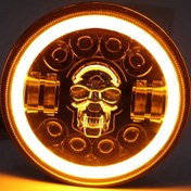 تصویر چراغ جلو گرد پنج اینچ دیلایت دار مناسب موتورسیکلت و ماشین 