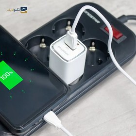 تصویر شارژر دیواری 30 وات کینگ استار مدل KW180 PD به همراه کابل USB-C سفید شارژر موبایل شارژر دیواری کینگ استار شارژر دیواری 30 وات کینگ استار مدل KW180 PD سفید