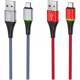 تصویر کابل شارژ بروفون مدل BU25 با سری میکرو BOROFONE BU25 Glory charging data cable for Micro-USB