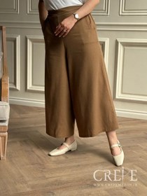 تصویر دامن شلواری لینن 