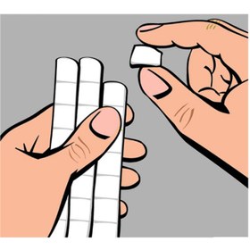 تصویر چسب خمیری سفید UHU patafix 80 UHU patafix white 80pcs. glue pads