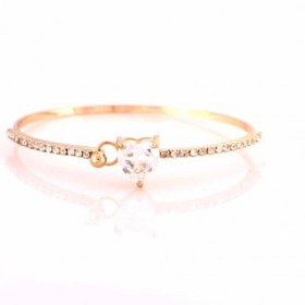 تصویر دستبند زنانه استیل قلب۰۰۱ ا دستبند، استیل دستبند، استیل