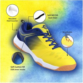 تصویر کفش بدمینتون HY-Court 2.0 | مناسب برای مردان و پسران | کفش غیرمخرب | کفش مخصوص زمین | مناسب برای بازیکنان بدمینتون، اسکواش و تنیس | سایز ۱۲ انگلیس برند nivia HY-Court 2.0 Badminton Shoes | For Mens and Boys | Non-Marking Shoe | Court Shoe | For Badminton, Squash, Tennis Players | 12 UK
